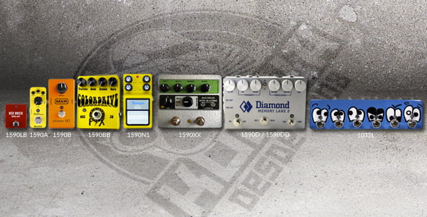 Cajas de aluminio para construir pedales de efectos