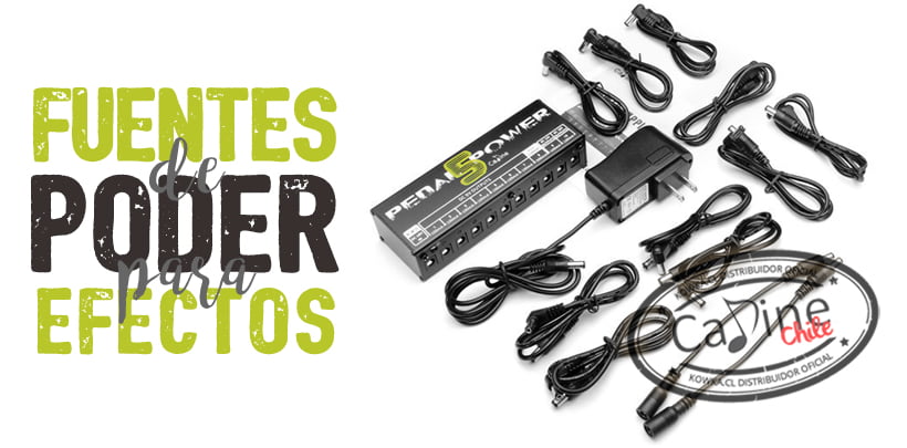 Fuentes de poder para alimentar pedales de efectos
